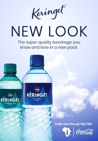 Keringet new pack ad, ordered through MyCCBA