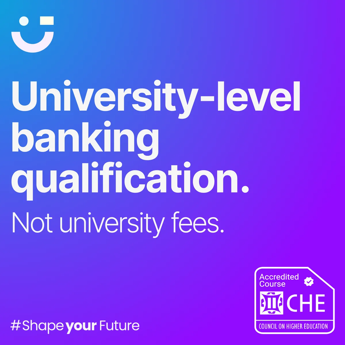 CPS ad: University-level banking qualification, not university fees